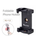 Xiletu Xj-12 Soporte de transmisión en vivo Clip de fijación Soporte para trípode Abrazadera para teléfono con orificios para tornillos de 1/4 pulgadas y base de zapata fría - Imagen 4