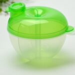 Dispensador de fórmula de leche en polvo para bebé, contenedor de alimentos, caja de alimentación de almacenamiento, caja de almacenamiento de viaje a prueba de fugas de 3 capas, 5 uds., Verde, Rosado, Amarillo, Azul