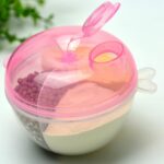 Dispensador de fórmula de leche en polvo para bebé, contenedor de alimentos, caja de alimentación de almacenamiento, caja de almacenamiento de viaje a prueba de fugas de 3 capas, 5 uds., Verde, Rosado, Amarillo, Azul - Imagen 2