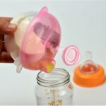 Dispensador de fórmula de leche en polvo para bebé, contenedor de alimentos, caja de alimentación de almacenamiento, caja de almacenamiento de viaje a prueba de fugas de 3 capas, 5 uds., Verde, Rosado, Amarillo, Azul - Imagen 4