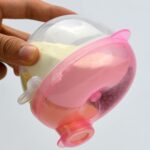 Dispensador de fórmula de leche en polvo para bebé, contenedor de alimentos, caja de alimentación de almacenamiento, caja de almacenamiento de viaje a prueba de fugas de 3 capas, 5 uds., Verde, Rosado, Amarillo, Azul - Imagen 5