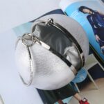 Bolso esférico para cena, bolso de noche con bola redonda y personalidad Simple, bolso de banquete de Pu para mujer, bolso de mano de maquillaje - Imagen 3