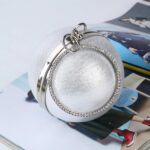 Bolso esférico para cena, bolso de noche con bola redonda y personalidad Simple, bolso de banquete de Pu para mujer, bolso de mano de maquillaje - Imagen 4