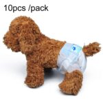 2 paquetes/20 unidades de pañales para mascotas para perros, pantalones fisiológicos para mascotas, entrega de colores aleatorios, XXS, XS, S, M, L, XL