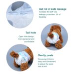 2 paquetes/20 unidades de pañales para mascotas para perros, pantalones fisiológicos para mascotas, entrega de colores aleatorios, XXS, XS, S, M, L, XL - Imagen 4