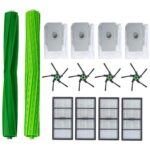 Cepillo de barrido robot + Hippa + cepillo lateral + juego de bolsa para polvo para IROBOT ROOMBA S9 S9+, 14 PCS/Set
