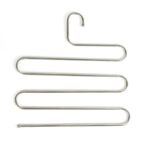 Perchas de ropa multifuncionales en forma de S de 5 capas Perchas de almacenamiento de pantalones