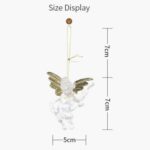 10 bolsas adornos navideños colgante de ángel transparente adornos para árboles de navidad - Imagen 3