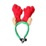 Suministros navideños para mascotas, sombrero para cachorros, adornos navideños, diadema con astas, S, L - Imagen 2