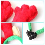 Suministros navideños para mascotas, sombrero para cachorros, adornos navideños, diadema con astas, S, L - Imagen 3