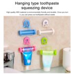 Extrusora de pasta de dientes colgante con ventosa creativa, 2 uds., con ventosa y soporte - Imagen 3