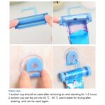 Extrusora de pasta de dientes colgante con ventosa creativa, 2 uds., con ventosa y soporte - Imagen 4