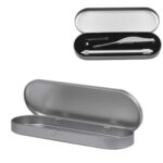 Caja de papelería de hojalata de 10 piezas, aguja para el acné, aguja de belleza, caja de lata, caja de almacenamiento de clip de papel, entrega aleatoria de colores