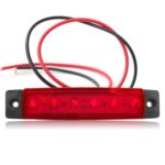 4 Uds 12V 6 SMD Auto coche autobús camión vagones luces de posición lateral externa LED luz indicadora de remolque lámpara lateral trasera - Imagen 2