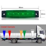 4 Uds 12V 6 SMD Auto coche autobús camión vagones luces de posición lateral externa LED luz indicadora de remolque lámpara lateral trasera - Imagen 4