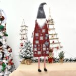 Adornos navideños Calendario forestal de arpillera Calendario de cuenta atrás creativo Rudolph