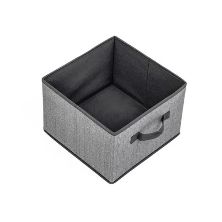 TBD053495201.jpg Caja de almacenamiento con cajones no tejidos, caja de clasificación de desechos de ropa descubierta cuadrada, 2 uds., 16L - Imagen 1