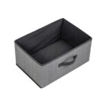 Caja de almacenamiento con cajones no tejidos, caja de clasificación de desechos de ropa descubierta cuadrada, 2 uds., 23L