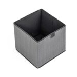 Caja de almacenamiento con cajones no tejidos, caja de clasificación de desechos de ropa descubierta cuadrada, 2 uds., 29L