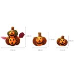 3 uds. De muñecos de calabaza no tejidos para Halloween, adornos decorativos para Halloween, Bar, fiesta, accesorios de decoración, Small - Imagen 3