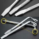 5 uds herramienta de extracción de neumáticos de coche tipo L llave para neumáticos llave de vaso, 19mm - Imagen 5
