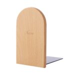 Sujetalibros antideslizantes Soporte para estante Libro Soporte de madera natural