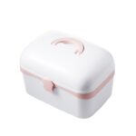 Caja de plástico multifuncional para cosméticos, joyería a prueba de polvo, caja de medicina portátil para el hogar, S 24x16.5x14cm