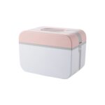 Caja de almacenamiento de emergencia multifuncional para el hogar, a prueba de polvo, seguridad familiar, estuche para medicamentos de doble capa, L
