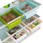 Estante de almacenamiento para refrigerador de cocina multifunción, soporte para estante de frigorífico y congelador, organizador de cajón extraíble, 2 uds. - Imagen 2