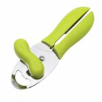 2 uds 4 en 1 abrelatas multifuncional cocina abridor de tapas para el hogar cuchillo para enlatar, Green