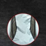 Silla plegable portátil para exteriores, silla de playa ultraligera de aleación de aluminio con forma de luna para acampar, Black Surface-Red Background - Imagen 3