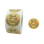 3 uds. Rollos de pegatinas de agradecimiento, pegatina de sellado de regalo para hornear, etiqueta de vacaciones de boda, 2.5cm / 1inch 3 PCS