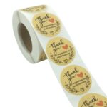 3 uds. Rollos de pegatinas de agradecimiento, pegatina de sellado de regalo para hornear, etiqueta de vacaciones de boda, 2.5cm / 1inch 3 PCS - Imagen 3