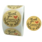 3 uds. Rollos de pegatinas de agradecimiento, pegatina de sellado de regalo para hornear, etiqueta de vacaciones de boda, 5.0cm / 2inch