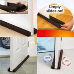 Tope de protección Protector de decoración de puerta doble Tope de puerta y tira de limpieza - Imagen 2