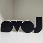 Caja de luz LED con letras Lámpara decorativa con forma de AMOR unida, A, B - Imagen 3