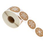 Rollo de 3 uds., etiqueta adhesiva de piel de vaca, etiqueta decorativa de Feliz Navidad, 2.5cm / 1inch 3 PCS - Imagen 2