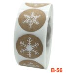 Rollo de 3 uds., etiqueta adhesiva de piel de vaca, etiqueta decorativa de Feliz Navidad, 2.5cm / 1inch 3 PCS - Imagen 3
