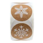 Rollo de 3 uds., etiqueta adhesiva de piel de vaca, etiqueta decorativa de Feliz Navidad, 2.5cm / 1inch 3 PCS - Imagen 4