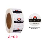 10 Uds pegatinas de sello en rollo pegatinas de agradecimiento etiqueta adhesiva de decoración de boda, A-9 - Imagen 2
