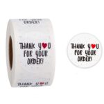 10 Uds pegatinas de sello en rollo pegatinas de agradecimiento etiqueta adhesiva de decoración de boda, A-10