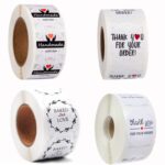 10 Uds pegatinas de sello en rollo pegatinas de agradecimiento etiqueta adhesiva de decoración de boda, A-12 - Imagen 3