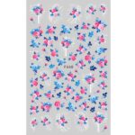 10 Uds adhesivo 3D mariposa Retro Color rosa pegatina para decoración de uñas