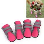 Zapatos para mascotas 4 en 1, zapatos para perros, zapatos para caminar, suministros para perros pequeños y mascotas, M