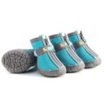 4 PCS / Set Zapatos para perros antideslizantes y transpirables y resistentes al desgaste Suministros para mascotas, 2.8x3.5cm - Imagen 2