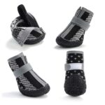 4 PCS / Set Zapatos para perros antideslizantes y transpirables y resistentes al desgaste Suministros para mascotas, 2.8x3.5cm - Imagen 3