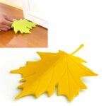 Tope de puerta de seguridad para dedos, decoración del hogar, estilo hoja de otoño de arce
