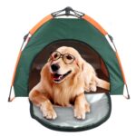 Tienda de campaña para mascotas al aire libre Casa de gato plegable automática Perrera a prueba de lluvia y protección solar Perrera portátil para mascotas Carpa para perros