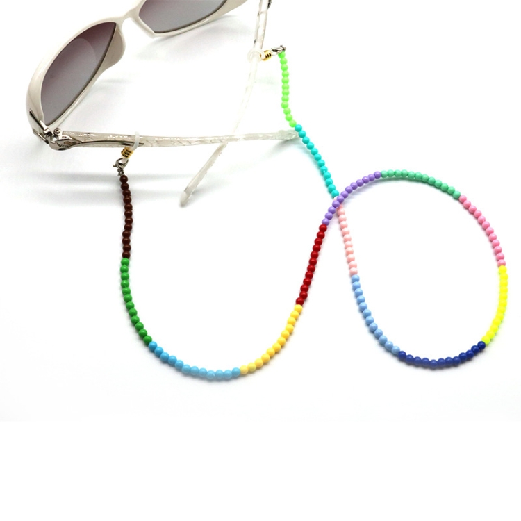 TBD05385907.jpg Máscara anticaída antideslizante con cuentas de color, cadena para gafas, cordón para colgar en el cuello - Imagen 1
