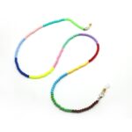 Máscara anticaída antideslizante con cuentas de color, cadena para gafas, cordón para colgar en el cuello - Imagen 2